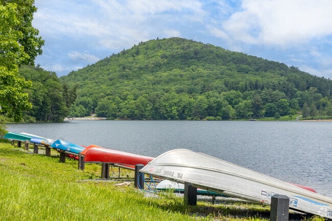 Cowans Gap State Park offers kayaks and canoes to enjoy the 40+ acre lake.