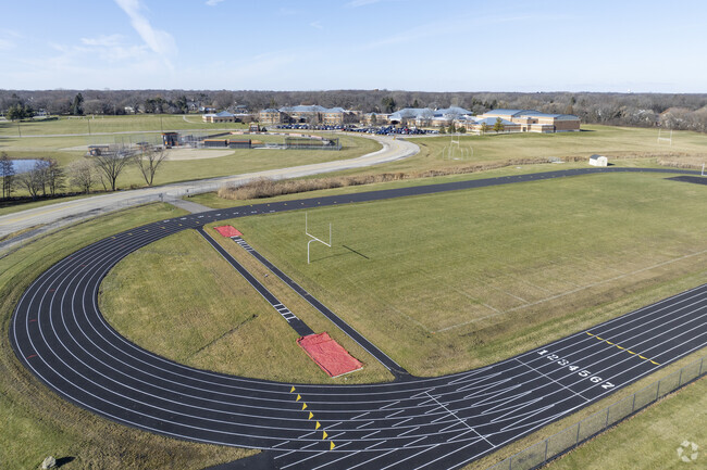 Students enjoy the track at Wredling Middle School.