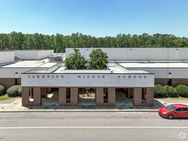 Lakeside Middle School  front entrance in Augusta, GA.