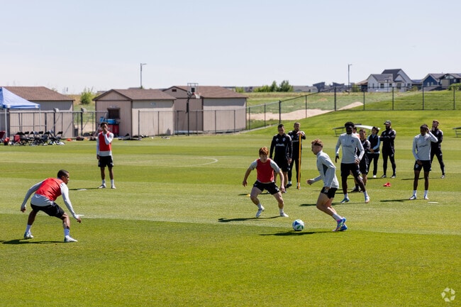 Game day energy at Colorado Rapids matches brings the community together at DICK'S Sporting Goods Park, near the Tichy neighborhood.