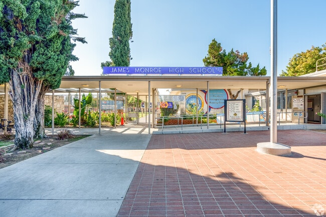 B-rated James Monroe High School offers great education for the students of North Hills.