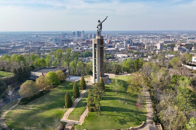 Wahouma is close to Birmingham's Vulcan park, ful of rich history.