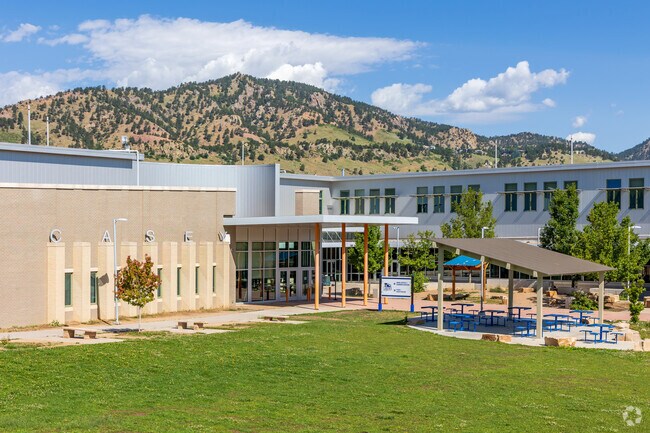 Students living in Mountain Meadows head to Casey Middle School.