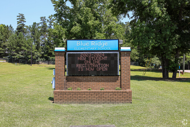 Entrance Sign at Blue Ridge Elementary in Augusta, GA.