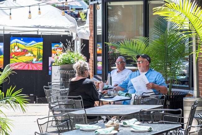 The outdoor dining area at Francesca's Famiglia in South Barrington is fantastic.