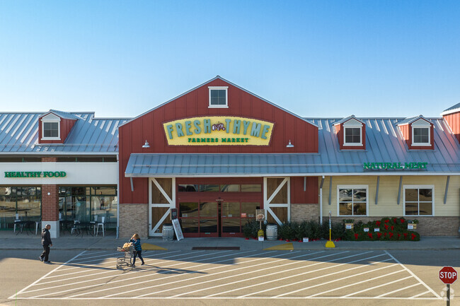 Prairie Lake residents can go grocery shopping at nearby Fresh Thyme.