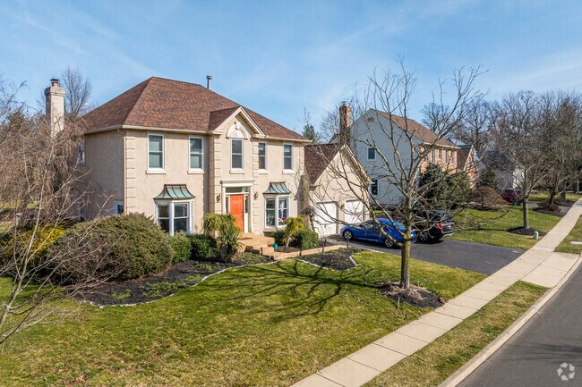 Spacious single-family homes are common throughout Montgomery Township.