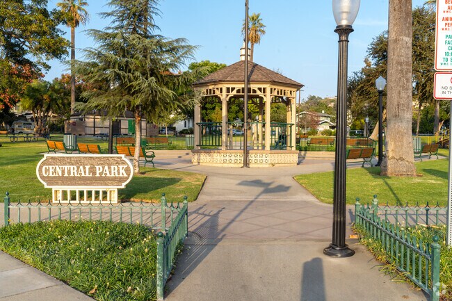 Central Park is a community gathering place known for a summer concerts.