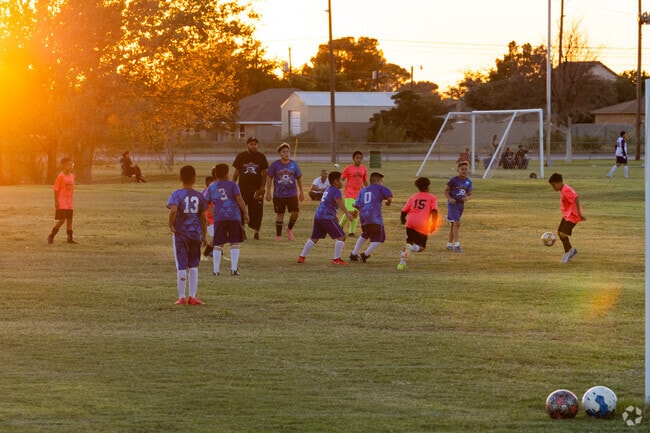 Midland families can watch their kids compete in a little league soccer match at Hogan Park.
