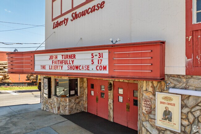 Liberty Showcase Theater features live music and classic small-town charm.