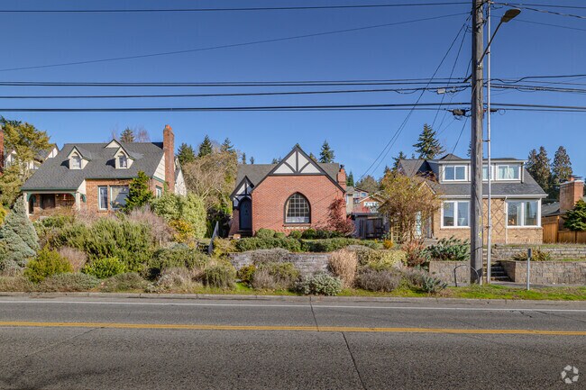 Tudor homes can be found in the Fauntleroy neighborhood.