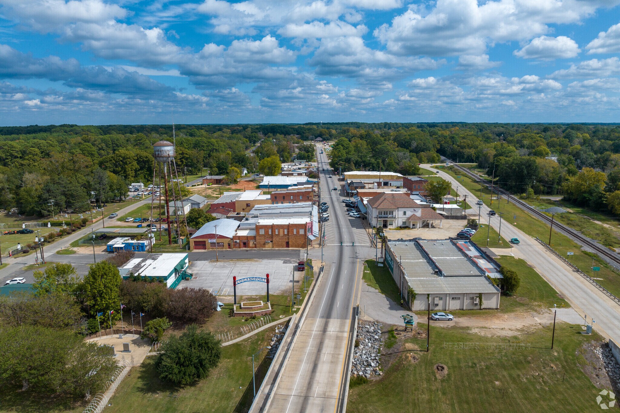 Main Street Logansport Louisiana.
