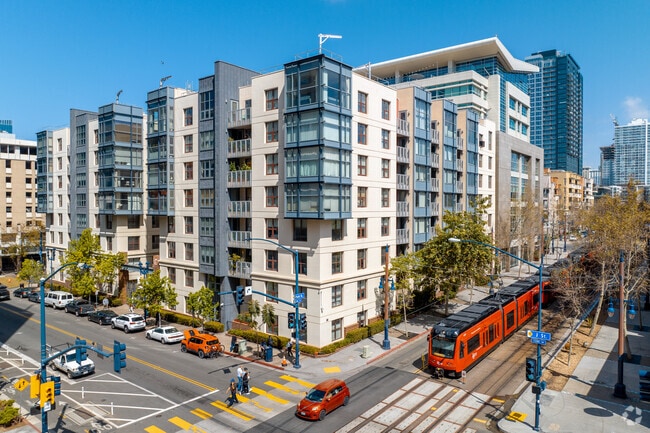 East Village features new condominiums like this one on Park Avenue.