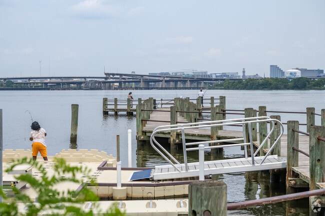 Fish from the docks at Middle Branch Park, just minutes from Lakeland and close to downtown Baltimore.