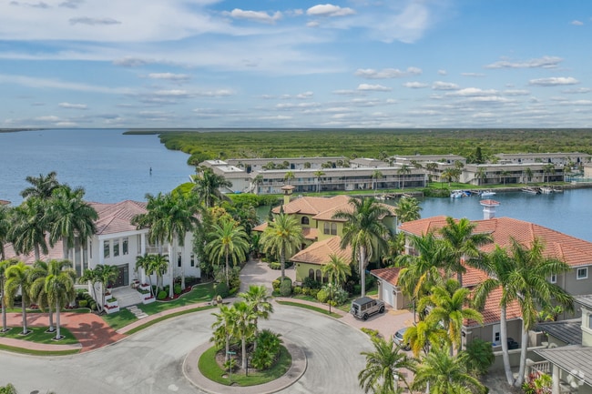 Rocky Point Mansions line the waters edge with serene views.