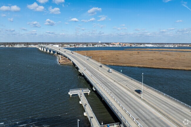 To get into Ocean City you will need to take one of the few bridges that go over the Great Egg Harbor Bay.