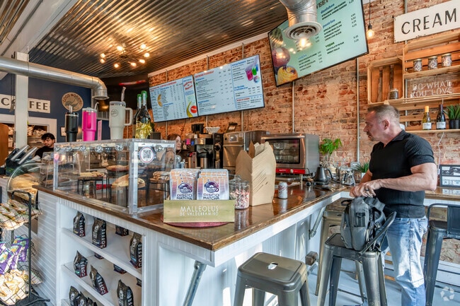 There is a feeling of welcome and comfort when you arrive at Huntersville's Coffee Republic.