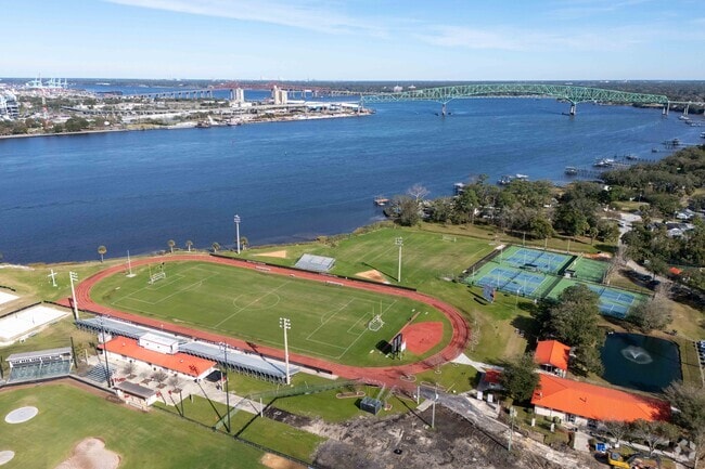 The athletic fields at the Bishop Kenny High School.
