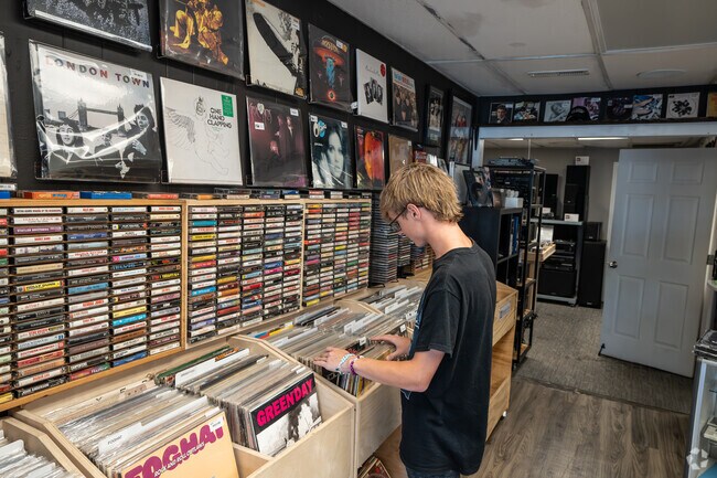 Head over to Timeless Vinyl in Cherokee to find new and used albums and collectibles.