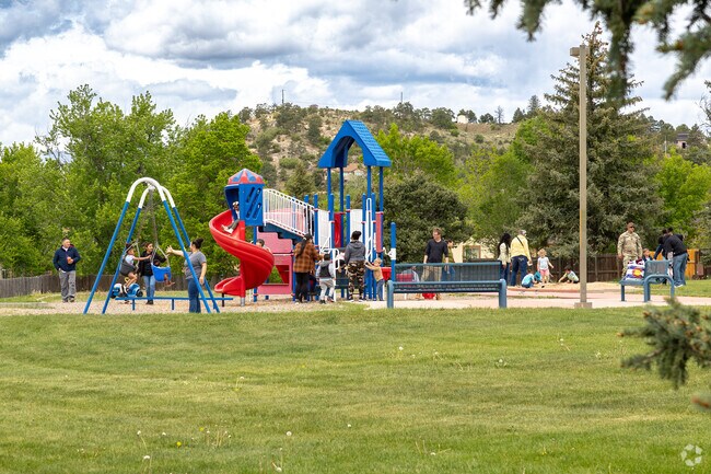 Kids of all ages can have fun on the playground equipment at Henry Park.