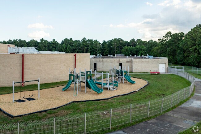 Crosby Elementary School students can get their energy out on the playgrounds during recess.