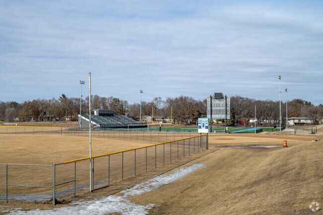 North High School has multiple sports fields on campus.