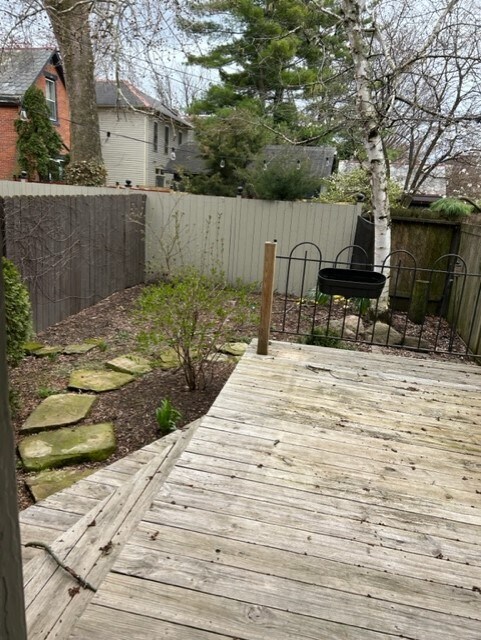 Private back yard