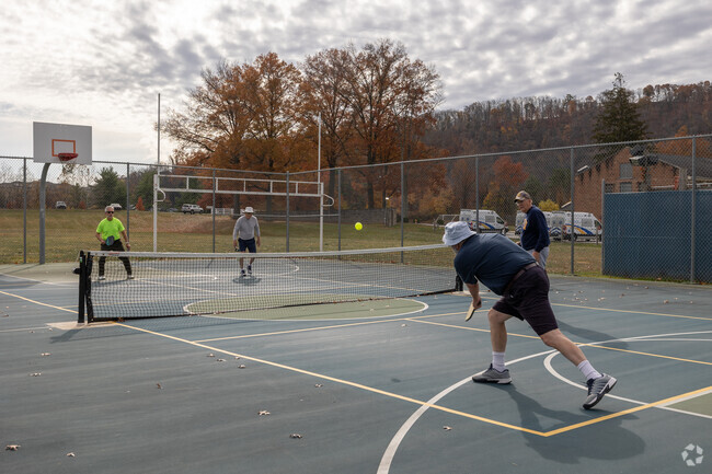 Residents can try their hand a pickleball at the nearby Wheeling University just outside Clator.