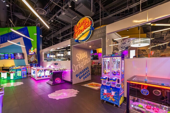 The best burgers are at Johnny Rockets in Sawgrass Mill Mall, Florida.