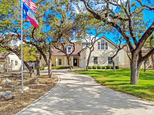 Some homes are built with that Texas Hill Country style in Woodcreek.