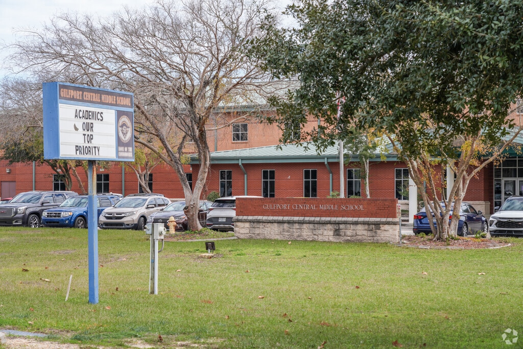 In Gulfport, Central Middle School serves students in grades six through eight.