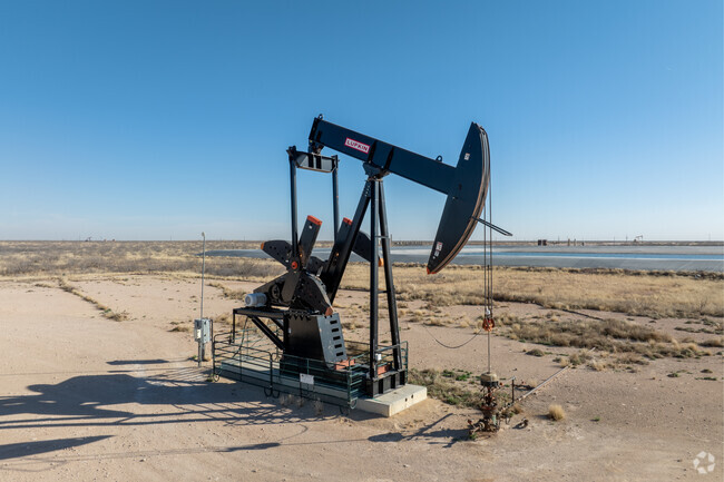 Oil rigs dot the landscape in Andrews, powering the local economy.