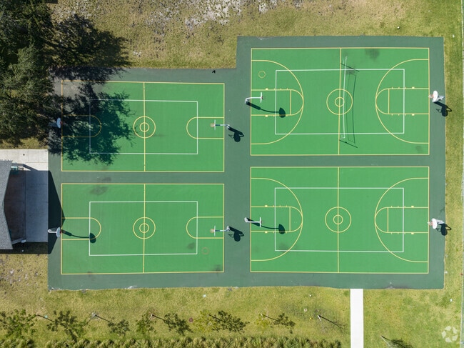 90 degree look down of Thomas Jefferson Middle School.