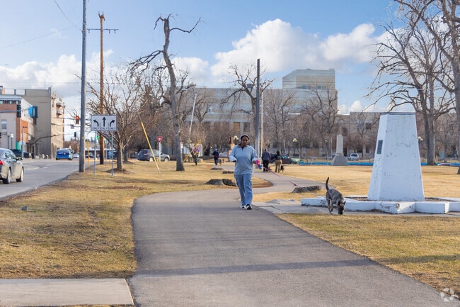 It's common to see residents enjoying afternoon walks in Havre.