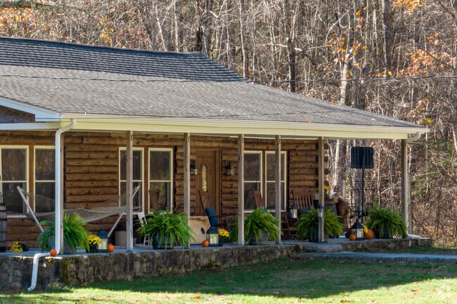 Log cabins make up the majority of Fosters housing stock nestled deep in the woods.