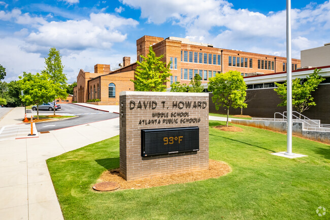Sign at David T. Howard Middle School in Atlanta.