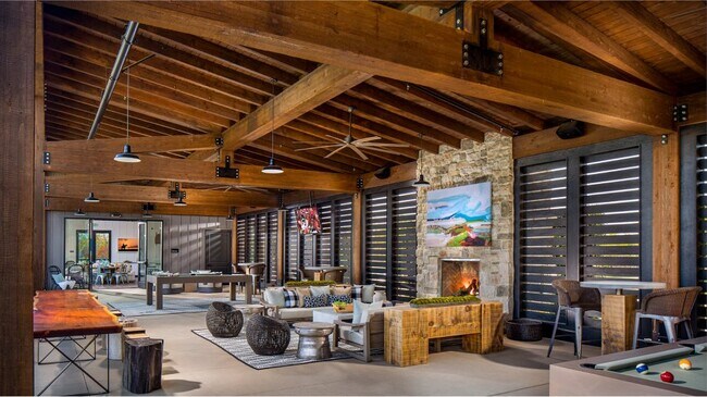 Clubhouse interior lounge amenity