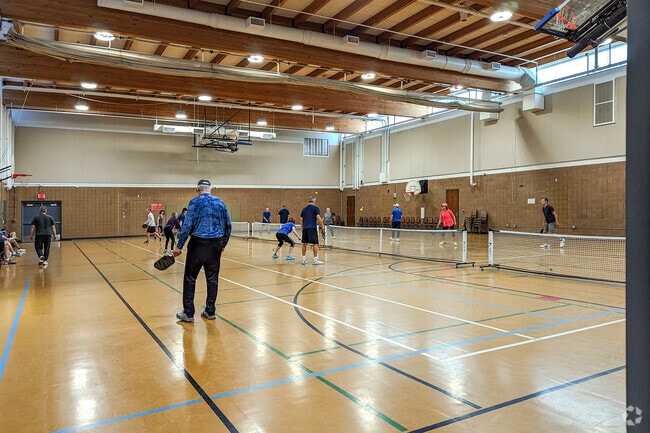 In the winter months, the Brooklyn Park Community Center is the perfect place for a game of pickleball in Sunny Lane.