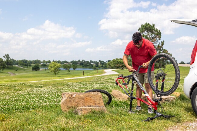 An outdoor adventurer can explore nature on one of Crescent Heights' many trails.