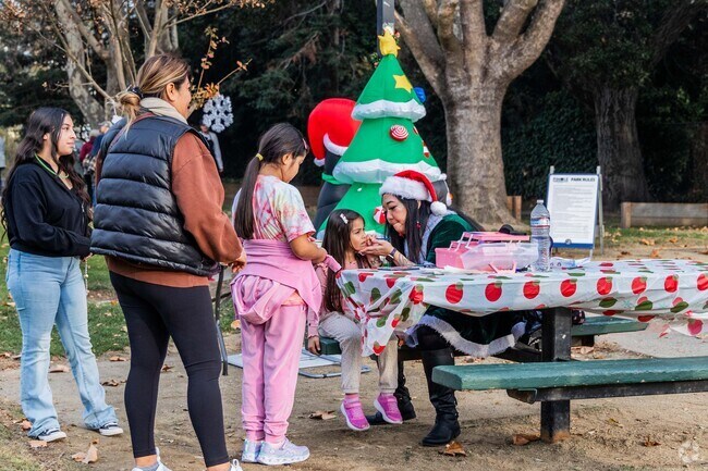 Kids can get their face painted at the The Old Town Pinole Holiday Tree Lighting event.
