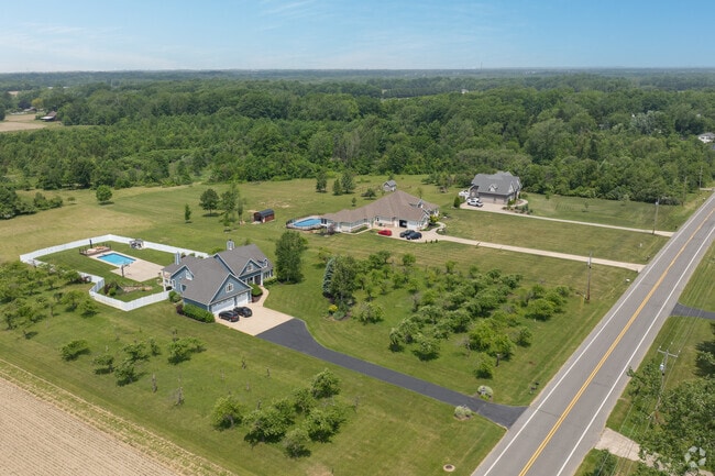 Many homes in Royalton Township are spread out and separated by farmland.