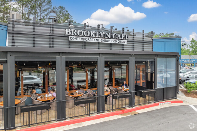 Brooklyn Café, a popular neighborhood bistro just outside Mountaire Springs, offers cozy indoor-outdoor dining with a contemporary twist.