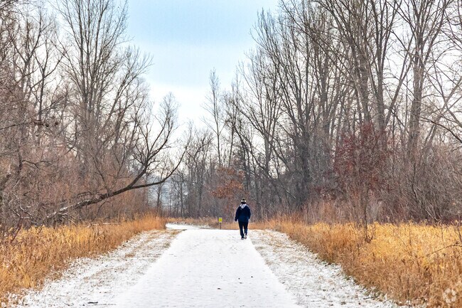 Rice Creek Park offers an extensive trail system.