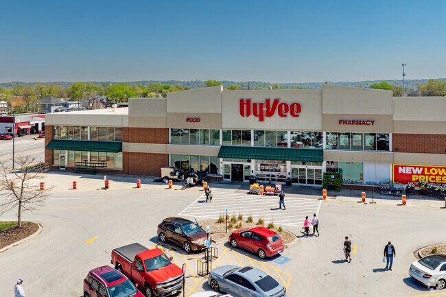 The Heights offers many shopping choices including the nearby HyVee.