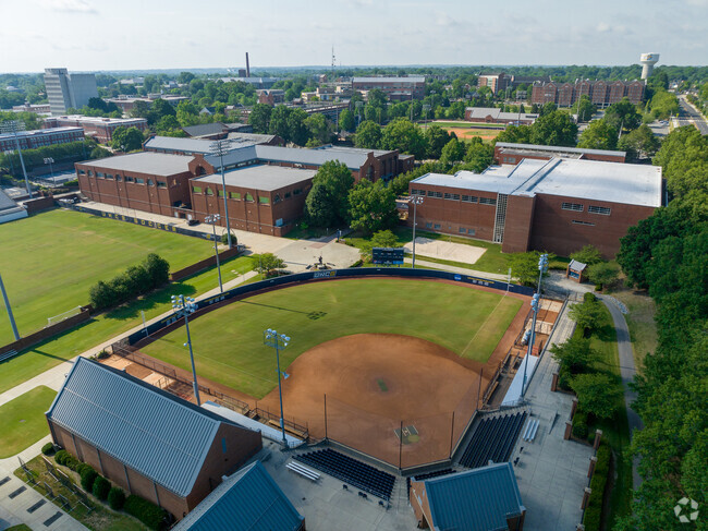 The Middle College at the University of North Carolina-Greensboro has a great baseball field.