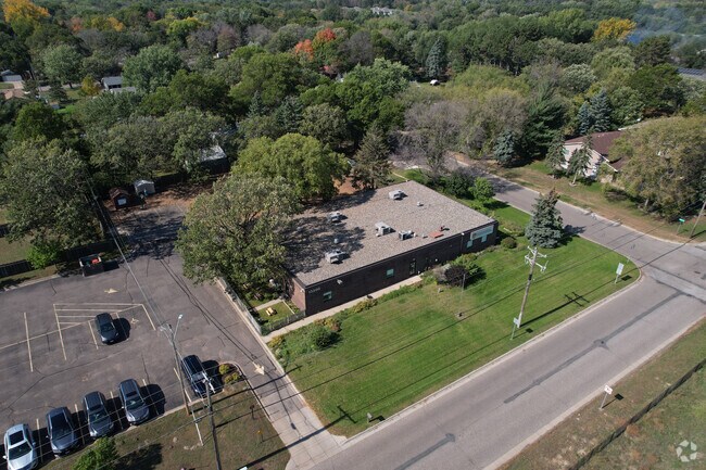 Aerial view of The Way of the Shepherd Catholic Montessori School.
