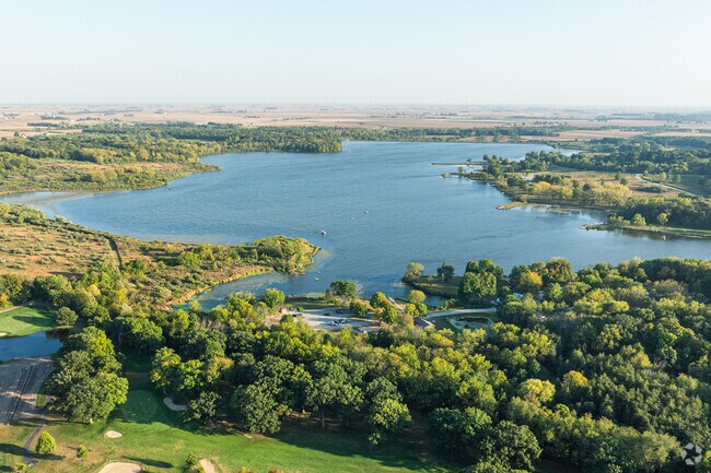 Shabbona Lake is a popular destination for boating, fishing and hiking.