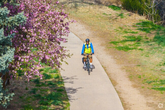 Ride your bike along the High Line Canal Trail in Aurora, one of the region’s longest trails.