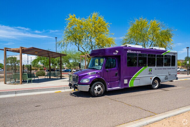 Convenient and eco-friendly transportation with Valley Metro bus in Rancho Santa Fe.