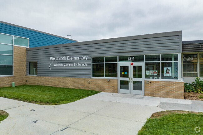 The students of Westbrook Elementary School enjoy learning in a large and modern school.